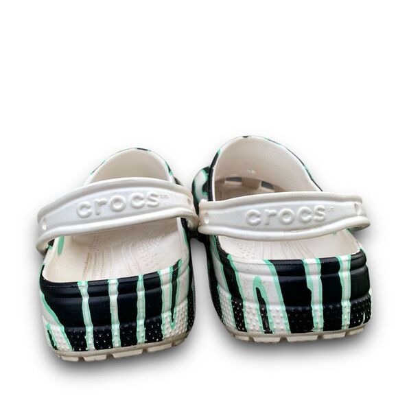 Crocs Ron English Party Animal Zebra White Classic Clog Size 10 Women’s 12 - Picture 8 of 14